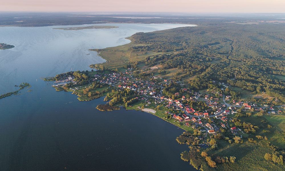 Altwarp und das Stettiner Haff Blick über Altwarp und das Stettiner Haff